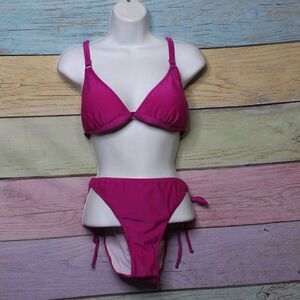 Women's 2 Piece Halter Triangle Bikini Swimsuit XL